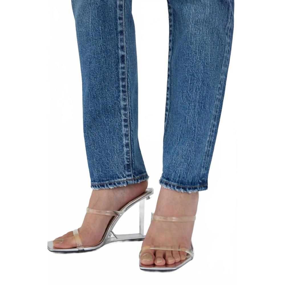 NEW MOUSSY mallard slim straight jeans in dark blue - Picture 8 of 10
